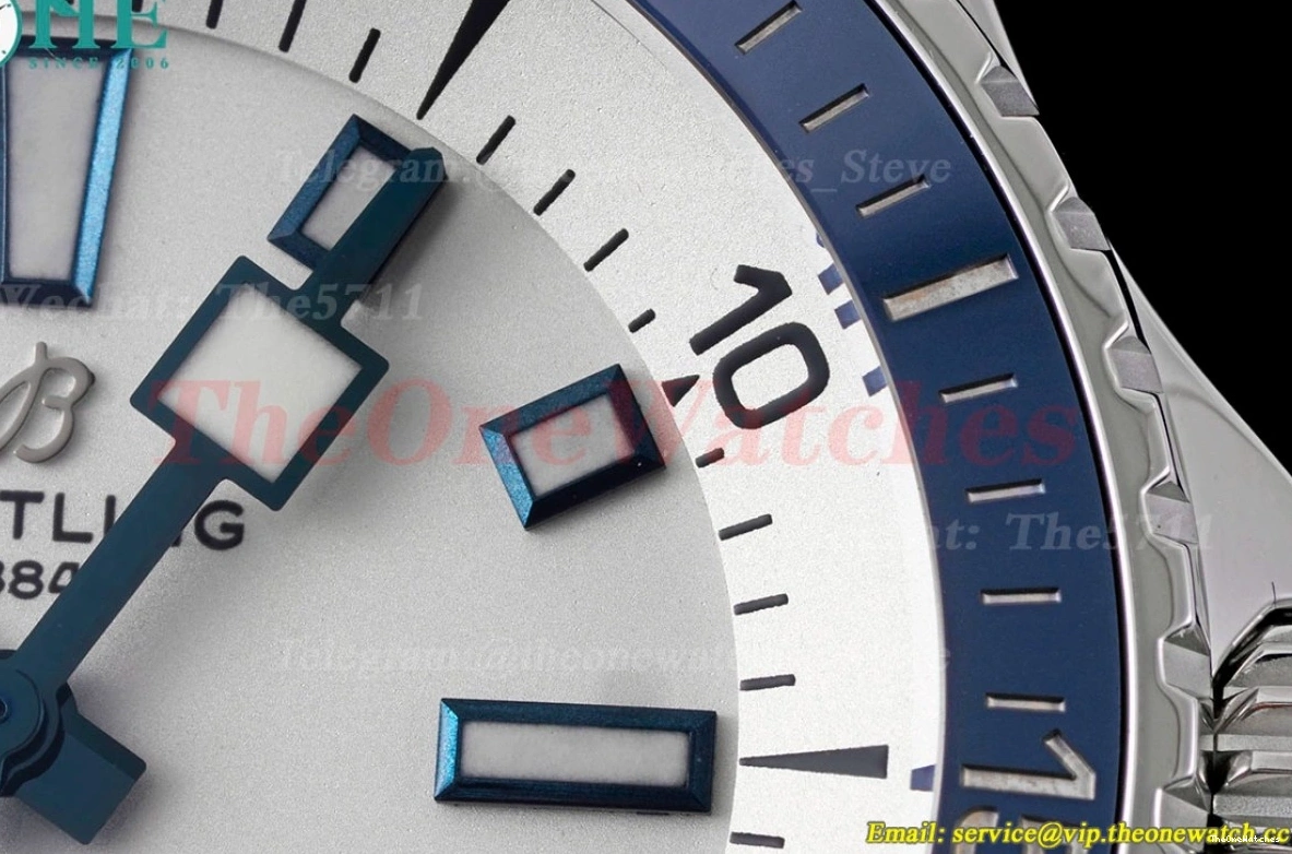 White Bezel Dial SS BLSF RU Blue Superocean 42mm A2824 0519
